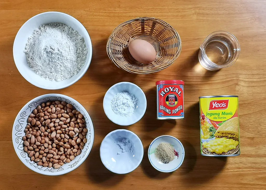 Peanut Pancake ingredients