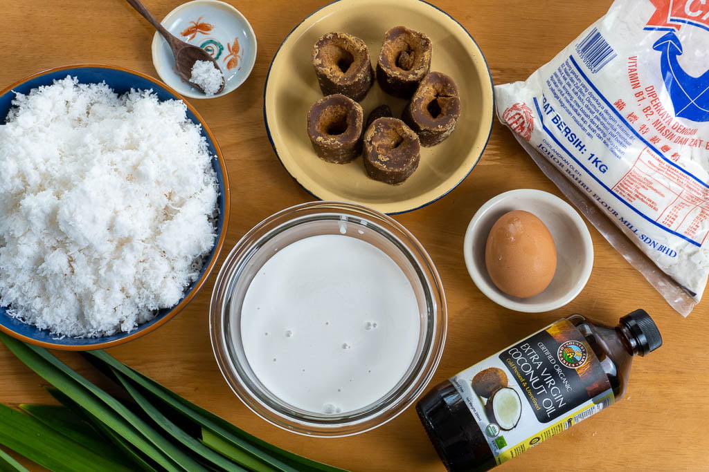 香兰椰丝卷的食材