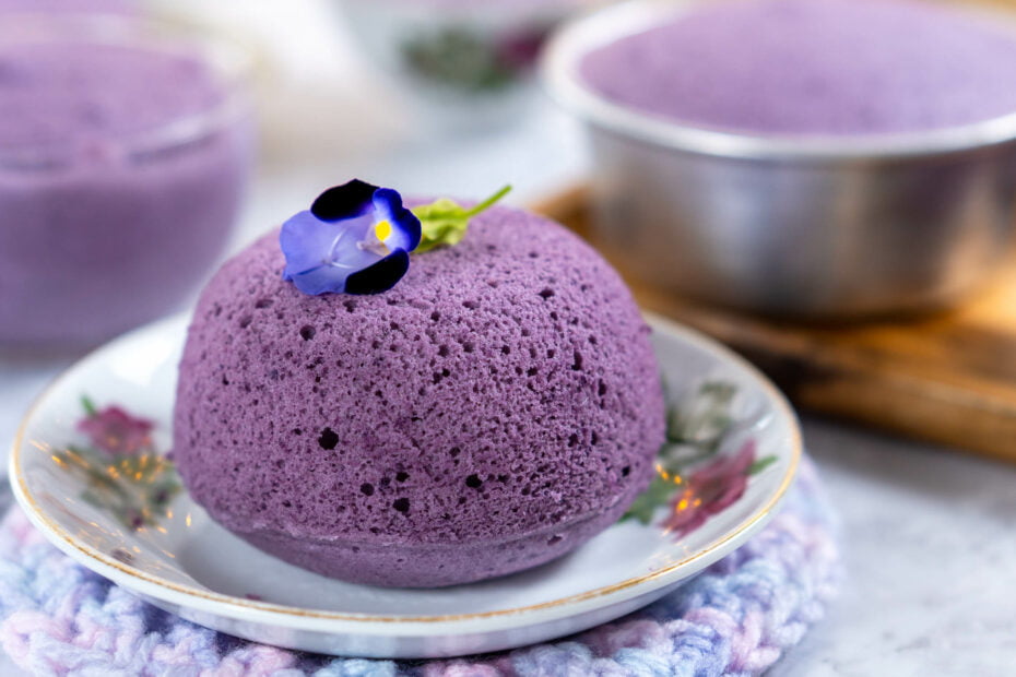 Purple Sweet Potato Cupcakes 蒸紫薯小蛋糕