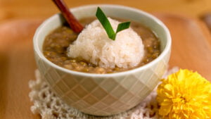 南洋糯米绿豆粥食谱 Nanyang Style Mung Bean Porridge with Glutinous Rice